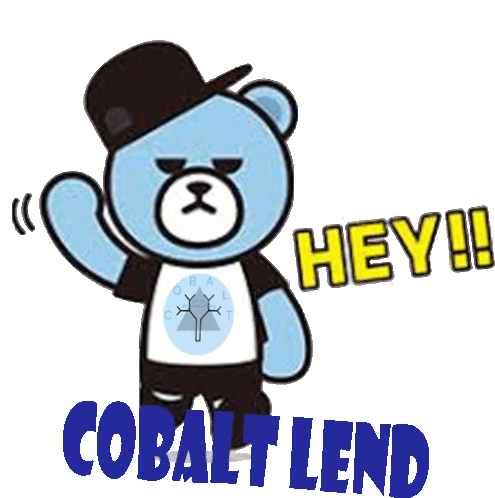 Cobaltlend Cute Bear Sticker - Cobaltlend Cute Bear Hey Stickers