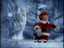 One Foot In Front Of The Other Santa GIF - One Foot In Front Of The Other Santa Christmas GIFs