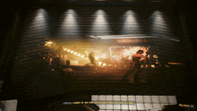 a video game screen shows a scene and says johnny lookin ' at ' em now