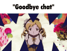 Madoka Magica Mami GIF - Madoka Magica Mami Goodbye Chat GIFs