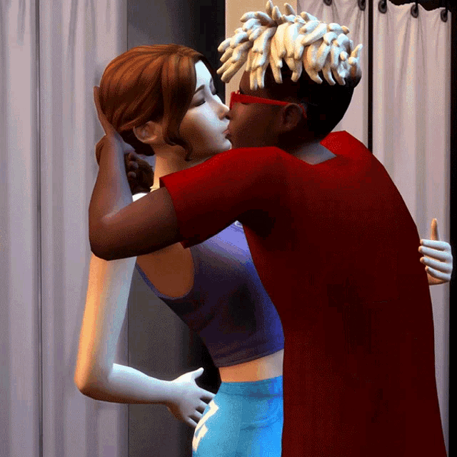 Caught Kissing!! Pose Pack | SimsWorkshop