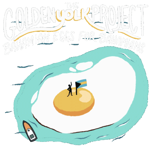 The Golden Yolk Project Bahamian Eggs For Bahamians Bahamas Forward Sticker - The Golden Yolk Project Bahamian Eggs For Bahamians Bahamas Forward Driveagency Stickers