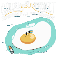 The Golden Yolk Project Bahamian Eggs For Bahamians Bahamas Forward Sticker