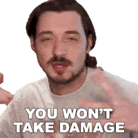 You Wont Take Damage Aaron Brown Sticker - You Wont Take Damage Aaron Brown Bionicpig Stickers