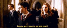 Harry Potter Hermione GIF - Harry Potter Hermione Vomit GIFs