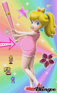 Peach Super Mario GIF - Peach Super Mario Pregnant GIFs