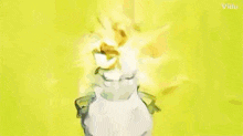 a cartoon frog is jumping in the air with coins falling around him .