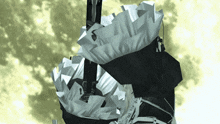 a computer generated image of a tower with a compass on the side