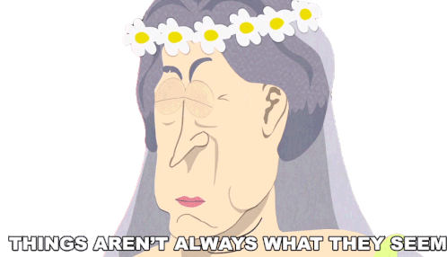 Things Arent Always What They Seem Miss Havisham Sticker - Things Arent Always What They Seem Miss Havisham South Park Stickers