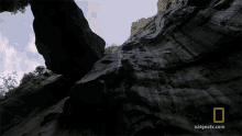 tall rock walls subterranean treasure primal survivor surrounded by rocks rock formation