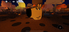 a screenshot of a video game shows a cartoon character 's face