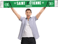 Saint Etienne Saint Etienne Handball Sticker - Saint Etienne Saint Etienne Handball Allez Les Verts Stickers