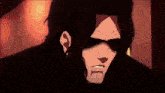 a close up of a cartoon character covering his face with his hands