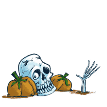 happy halloween halloween funny skeleton pumpkin spooky