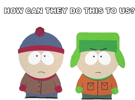 How Can They Do This To Us Kyle Broflovski Sticker - How Can They Do This To Us Kyle Broflovski Stan Marsh Stickers