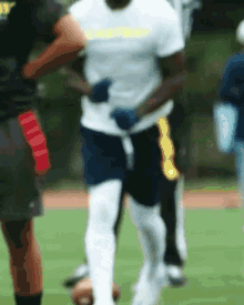 a man wearing a shirt that says ' ucsd ' on it