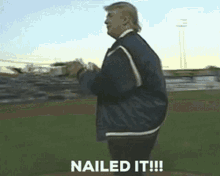 nailed it trump first pitch