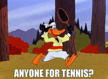 Anyone For Tennis Daffy Duck GIF - Anyone For Tennis Daffy Duck GIFs
