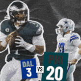 Philadelphia Eagles (20) Vs. Dallas Cowboys (3) Half-time Break GIF - Nfl National Football League Football League GIFs