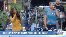 coldplay performs " good feelings " at the citi concert series