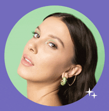 Florence By Mills Millie Bobby Brown GIF - Florence By Mills Millie Bobby Brown All Eyes On You Face Gems GIFs