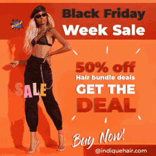 Black Friday Sale Indique Hair GIF
