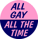 Gay Button Sticker - Gay Button Lgbt Stickers