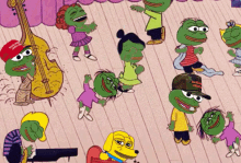 frog party rave dancing