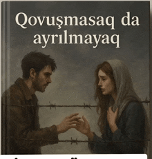 a book cover with a man and a woman standing next to each other