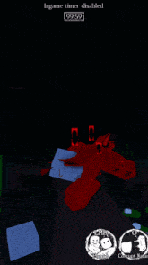 a screenshot of a game that says ingame timer disabled at the top