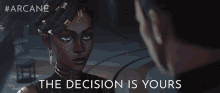 The Decision Is Yours Mel Medarda GIF - The Decision Is Yours Mel Medarda Arcane GIFs