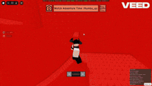 a screenshot of a game called veed that says watch adventure time thumbs_up