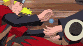 a cartoon of a man holding another man 's hand with the word richy in the corner