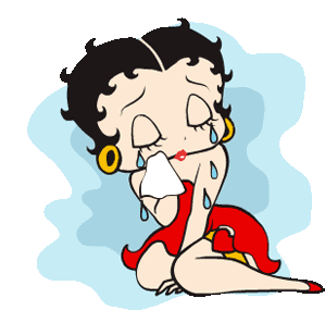 Sad Crying Sticker - Sad Crying Betty Boop Stickers