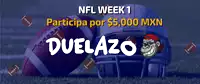 an advertisement for nfl week 1 duelazo