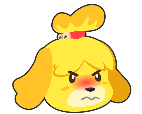 Isabelle Angry Sticker - Isabelle Angry Acnh Stickers