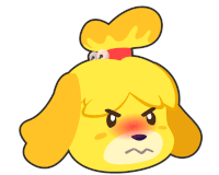 Isabelle Angry Sticker - Isabelle Angry Acnh Stickers