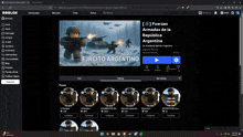 a screenshot of a game called fuerzas armadas de la republica argentina on roblox