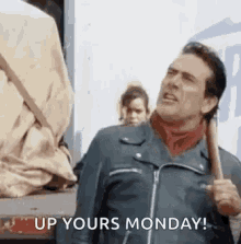 Up Yours Monday Twd GIF - Up Yours Monday Twd The Walking Dead GIFs