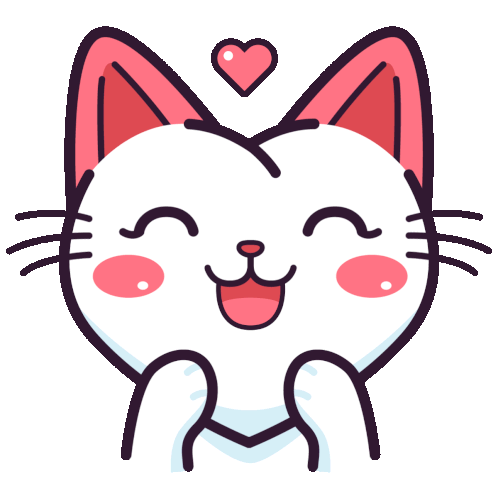 Happy Laughter Sticker - Happy Laughter Cat Love Stickers