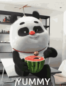 Cute Panda Yummy GIF - Cute Panda Yummy Gif GIFs