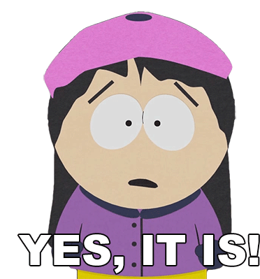 Yes It Is Wendy Testaburger Sticker - Yes It Is Wendy Testaburger South Park Stickers