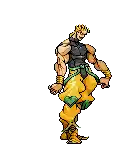 a pixel art of dio from jojo 's bizarre adventure