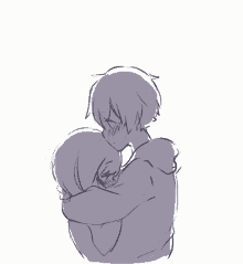 Anime Hug crying couple hug anime HD wallpaper  Pxfuel
