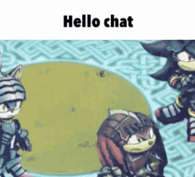 Hello Chat Sonic And The Black Knight GIF - Hello Chat Sonic And The Black Knight Amy Rose GIFs