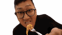 eating hungry nom spaghetti tasty
