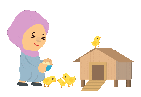 Chick Feed Sticker - Chick Feed Amartha Stickers