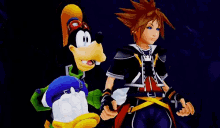 Sora Kingdom Of Hearts GIF - Sora Kingdom Of Hearts Goofy GIFs