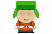 Good Point Kyle Broflovski Sticker - Good Point Kyle Broflovski South Park Cupid Ye Stickers