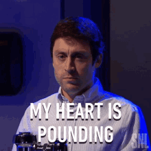 My Heart Is Pounding Kieran Culkin GIF - My Heart Is Pounding Kieran Culkin Saturday Night Live GIFs